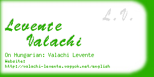 levente valachi business card